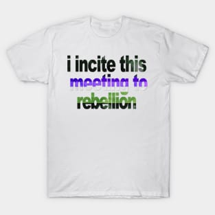 I Incite This Meeting To Rebellion T-Shirt